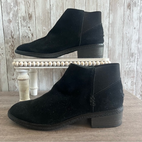 Sperry Women's Black Suede Ankle Boots 9 - Picture 1 of 6